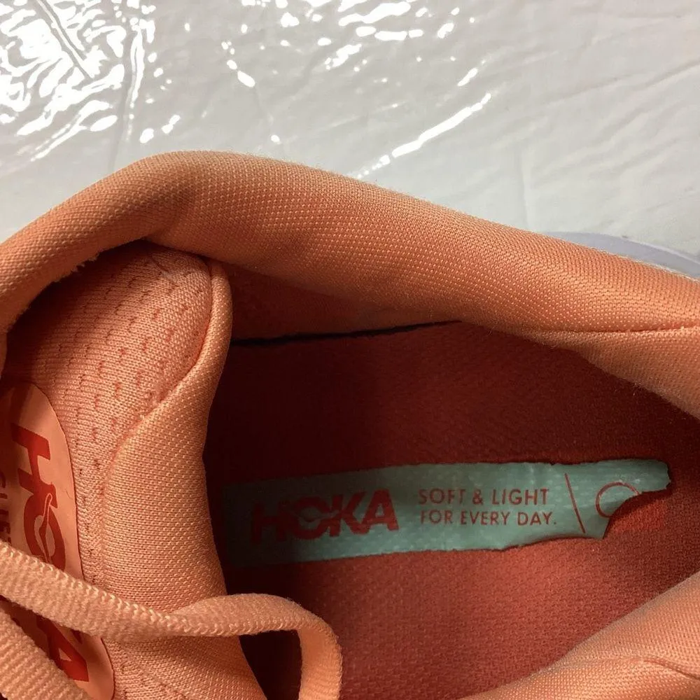 Hoka one one Clifton 8 Women's Peach Athletic Shoes Orange Size undefined - Image 10