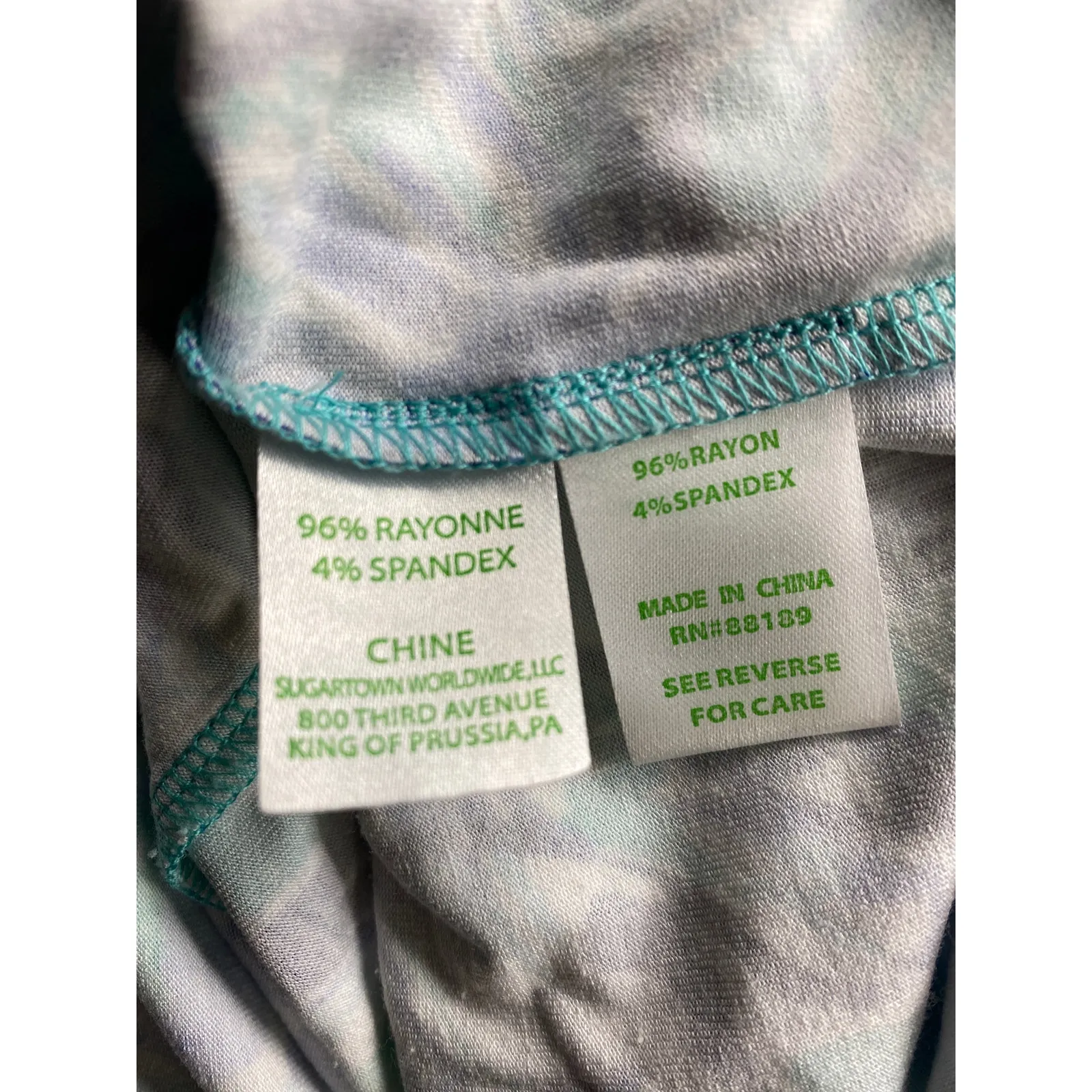 Lilly Pulitzer Women's Size Small Blue Green Elephant Print Short Sleeve Dress - Image 6