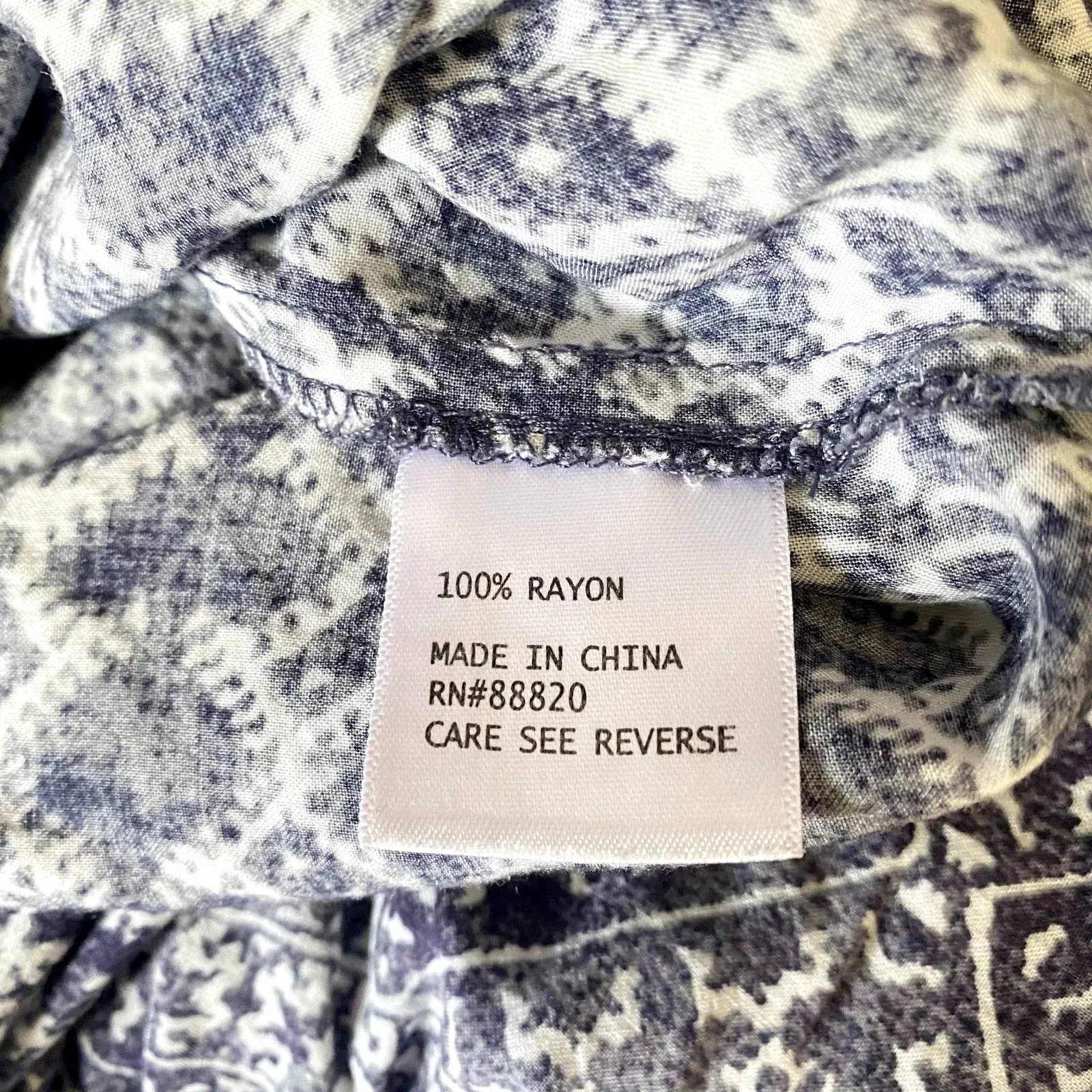 Artisan NY Popover Peasant Blouse 3/4 Sleeve Purple Bohemian Plus Size 1X‎ - Image 4