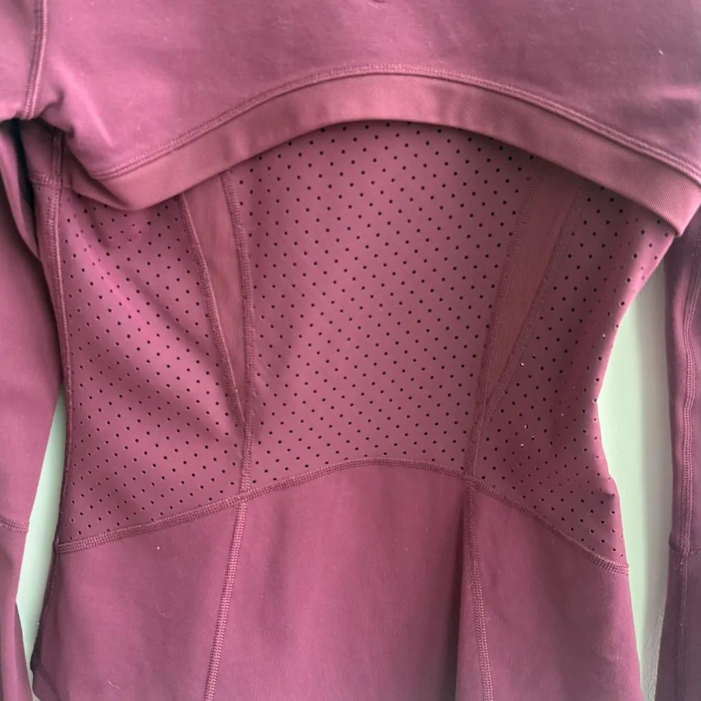 Lululemon Define Jacket Full Zip | Burgundy | Size 4 - Image 4