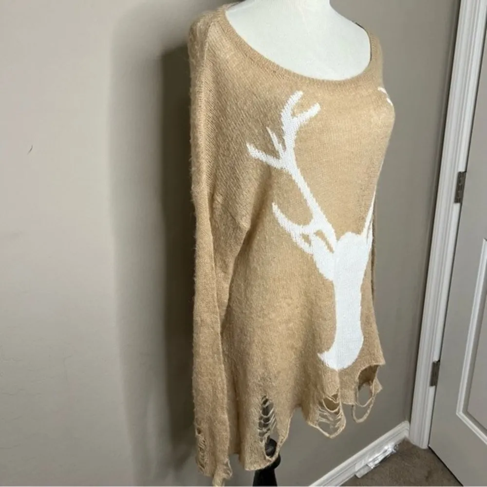 Wildfox White Label Lennon Deer Sweater - Image 9