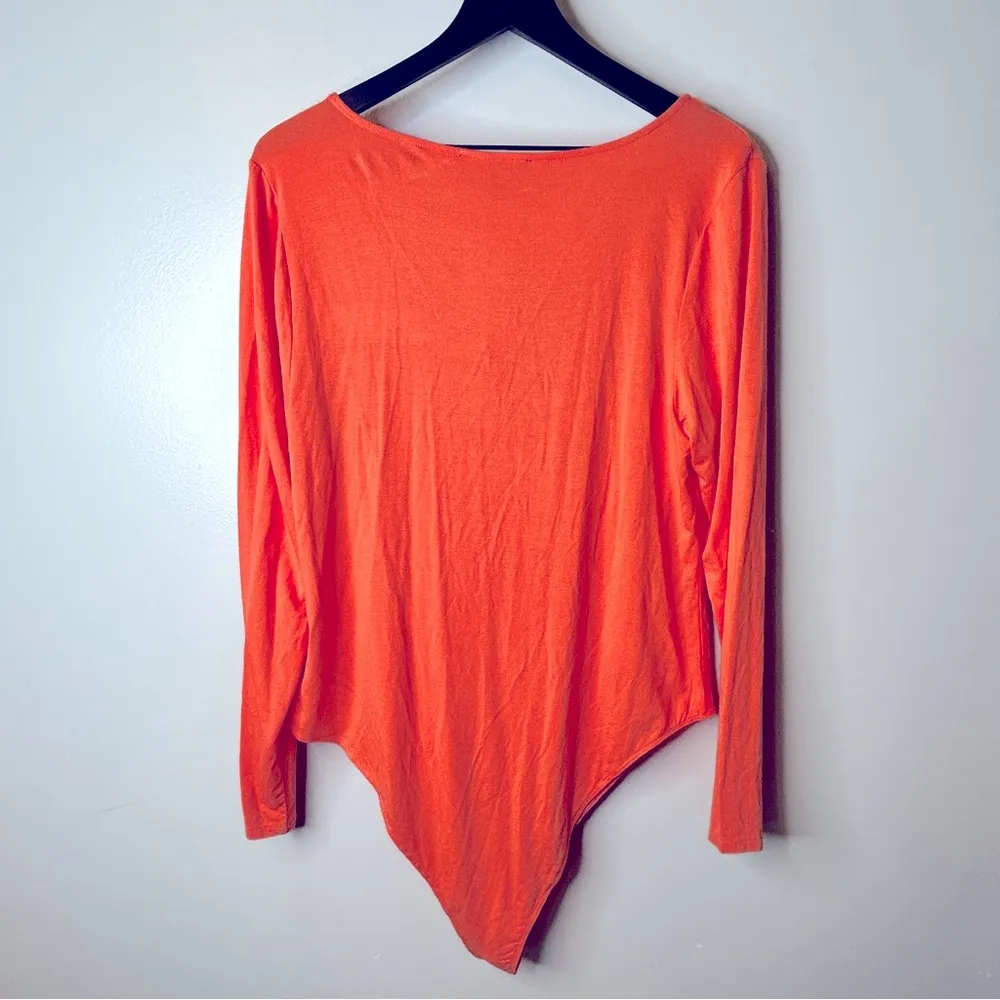 Eloquii Orange Gathered Bodysuit Size 18/20 NWT - Image 2