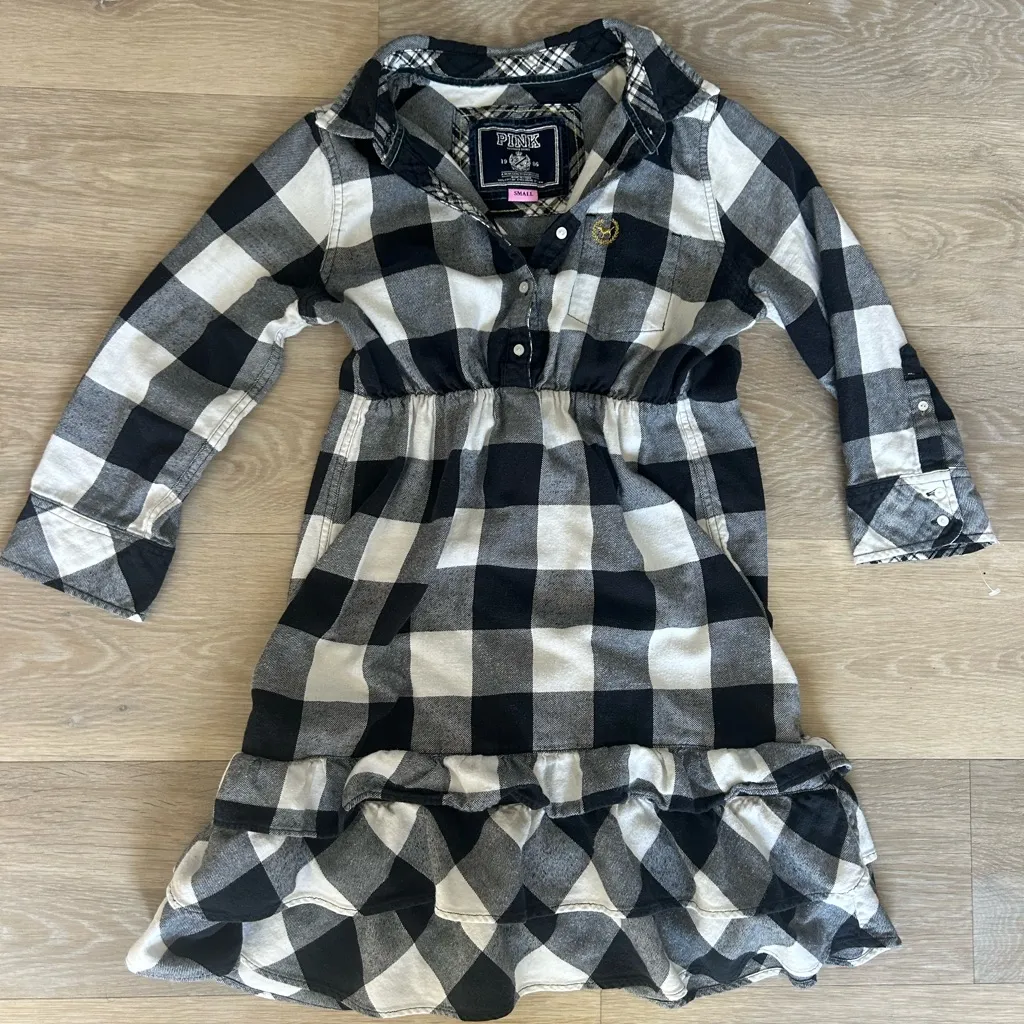 Y2K / 2000s Victoria’s Secret PINK Plaid Babydoll Dress - Image 6