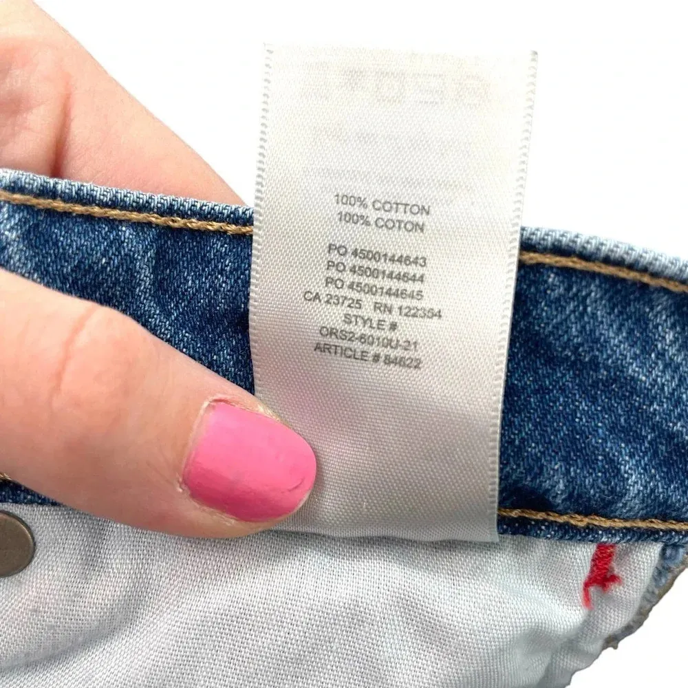 Aritzia Sunday Best Zinger Jeans Mid Rise‎ Flare 90s Medium Wash Blue Size 25 - Image 10