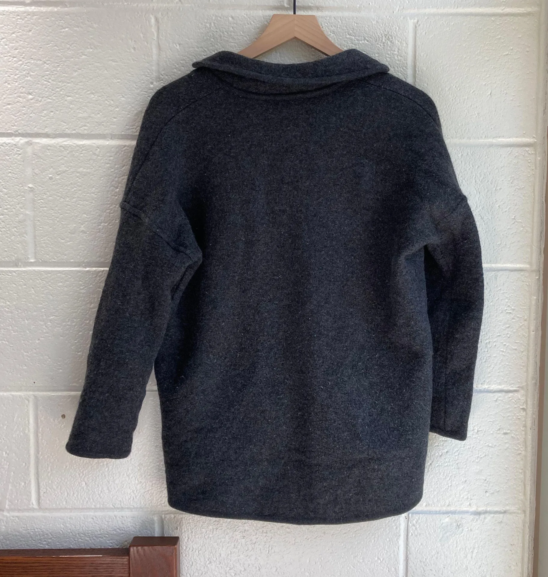 Madewell Saville Sweater Blazer Jacket Coat Gray - Image 4