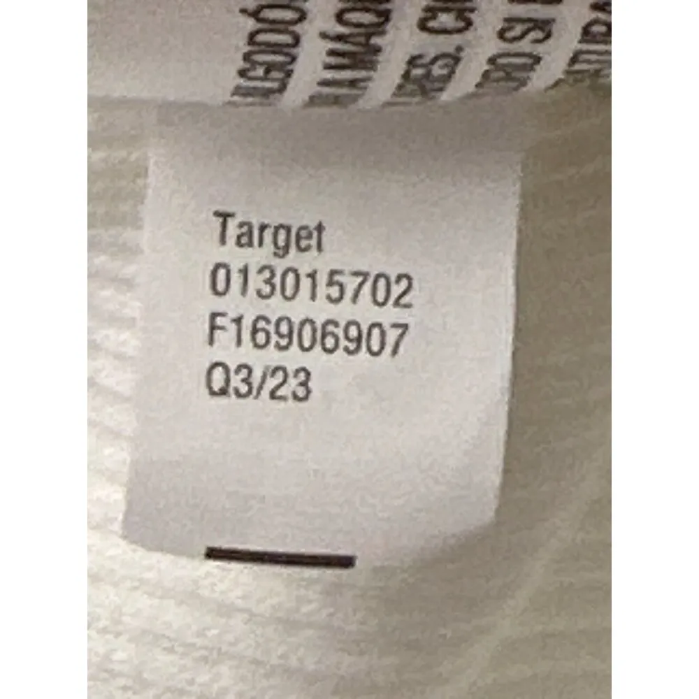 White Long Sleeve Ribbed Sweater Top Cotton Size M - Image 7