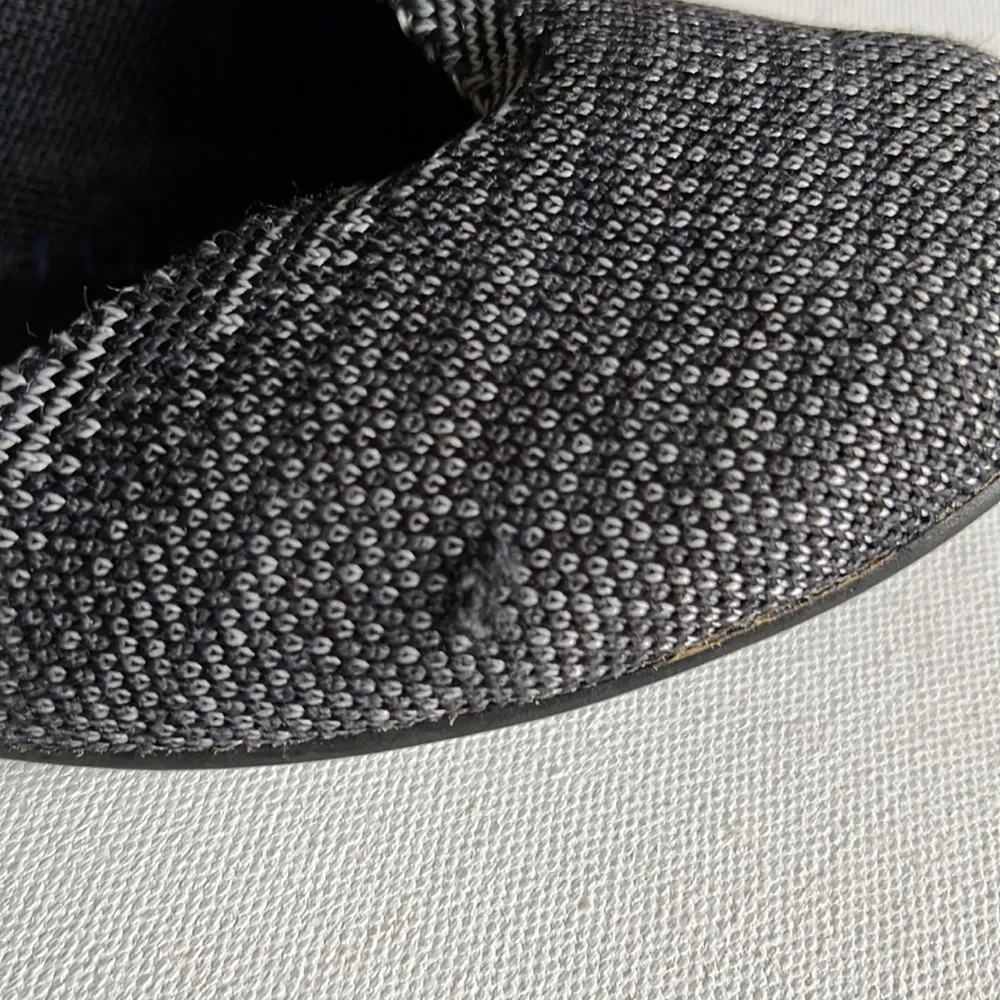 Rothy’s Birdseye Round Toe Flat Marled Black / Grey - Image 5