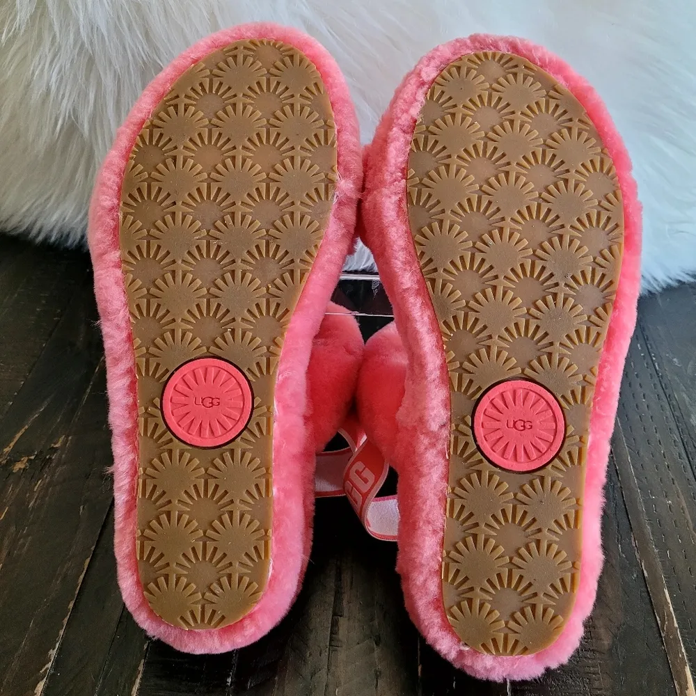 UGG Oh Yeah Slide Sheepskin Slipper Sandal Shoes Women Size 10 - Image 6