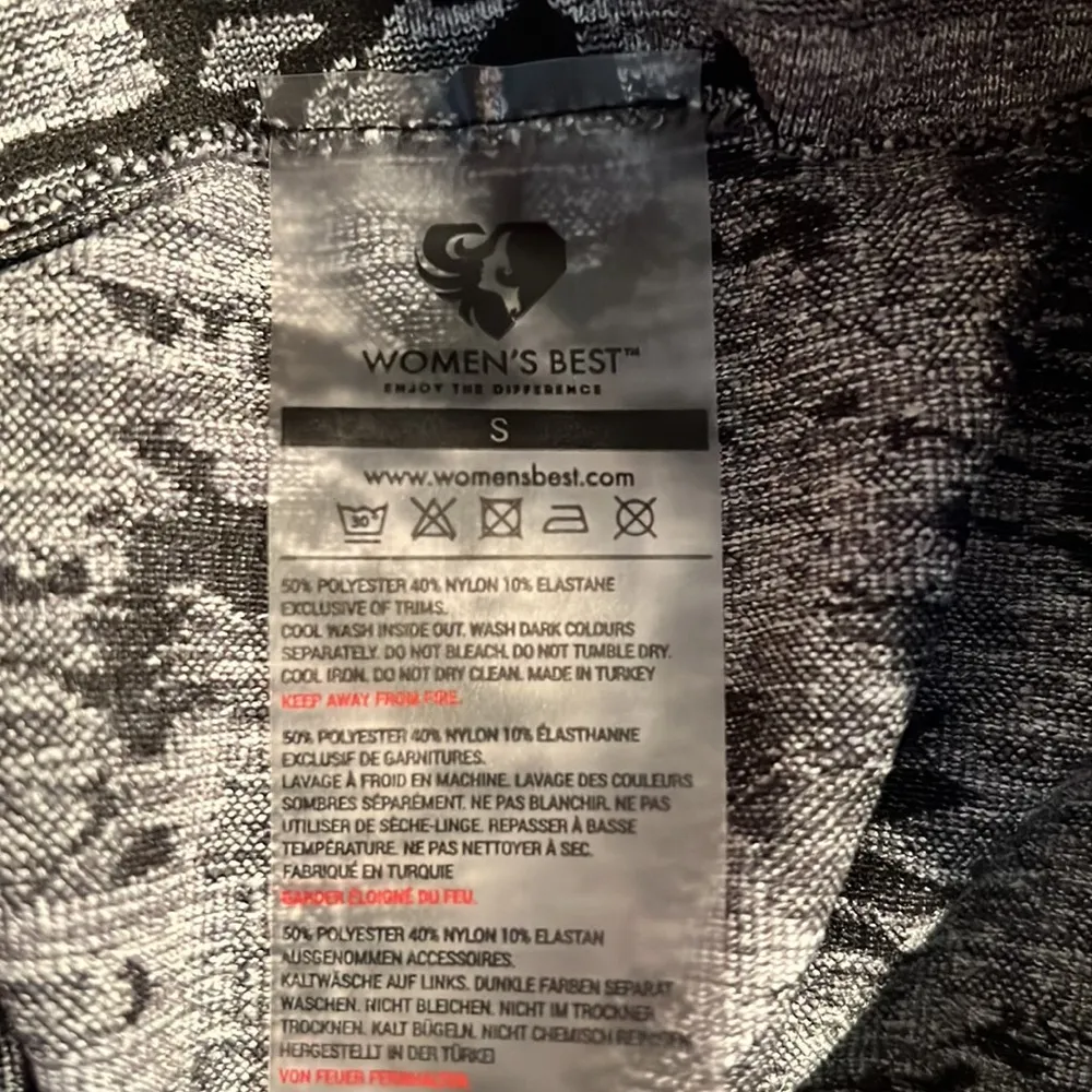 Womens best black camo leggings jacquard tights full length elastic waist - Image 11