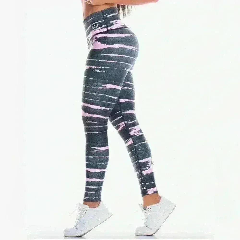 Drakon Colombian Workout‎ High Waisted Leggings for Women Compression Tight OS Black Size undefined - Image 4