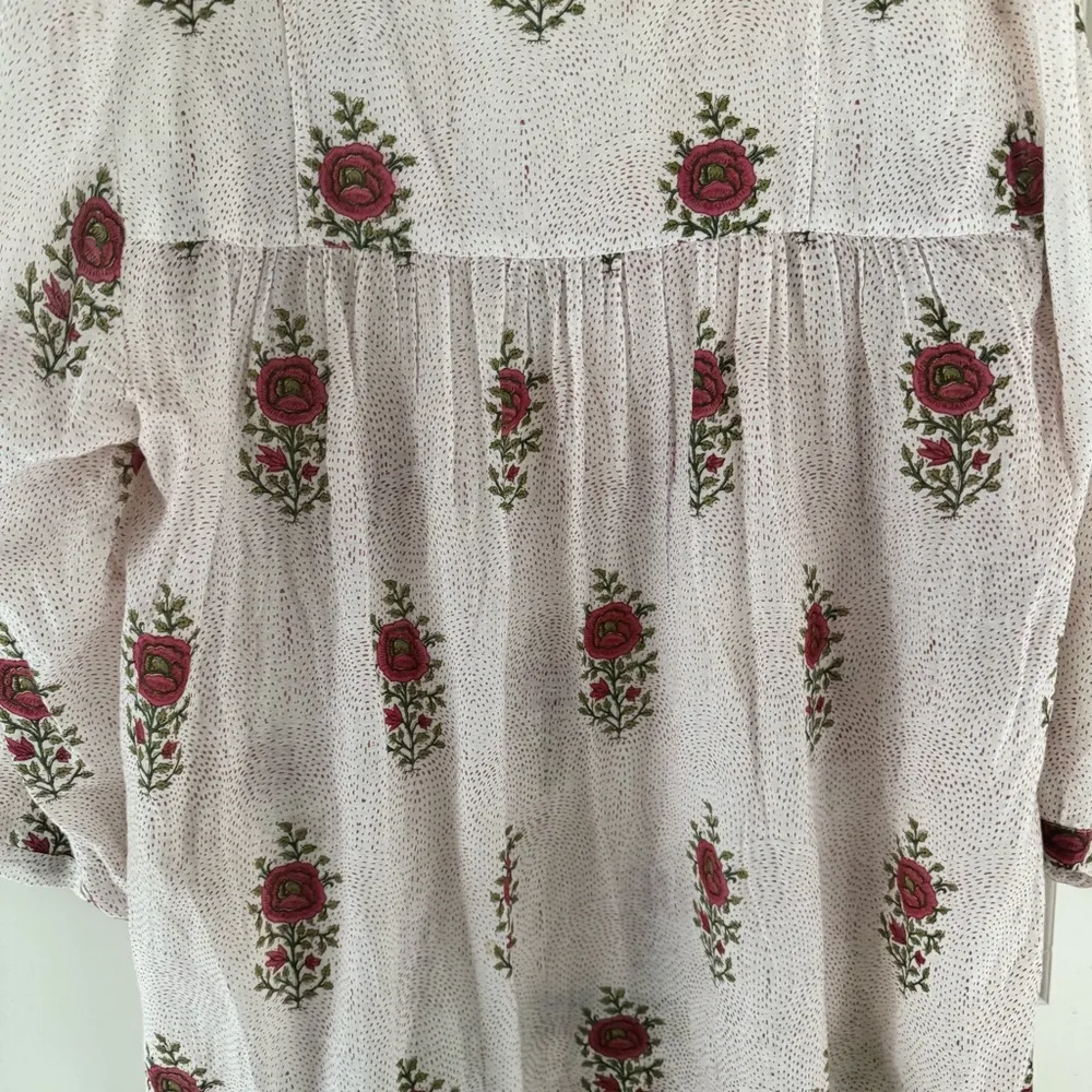 Roller Rabbit Valley Floral Serafina Cotton Tunic | L - Image 7