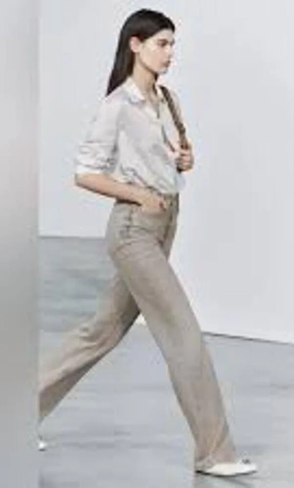 ZARA High Waist Wide Leg Jeans 0   32" ins - Image 3