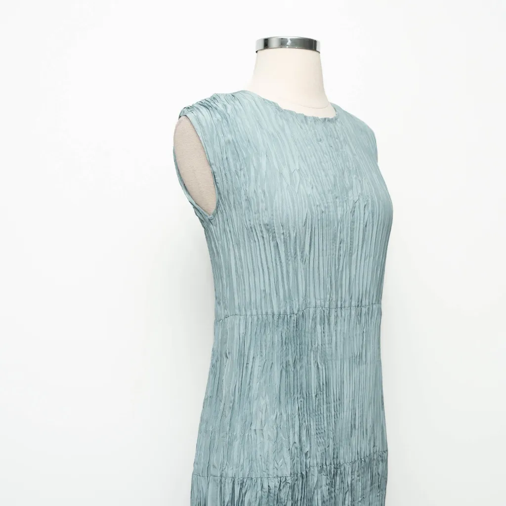 Eileen Fisher. Cushed Silk Midi Dress. - Image 5
