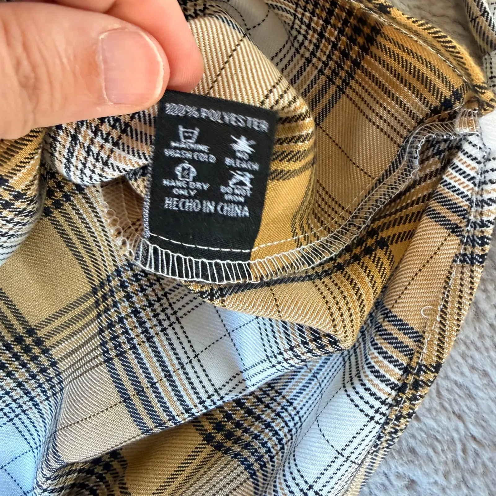 DIXXON Flannel Company Lager Plaid Long Sleeve Button Up Shirt Women XS Western Yellow Size M - Image 5