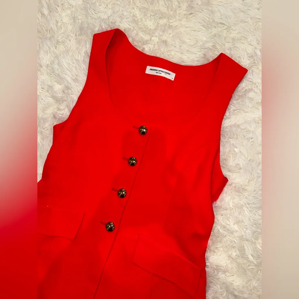 NEW Amanda Uprichard Kya Vest Sleeveless Romper Minidress sz M - Image 8