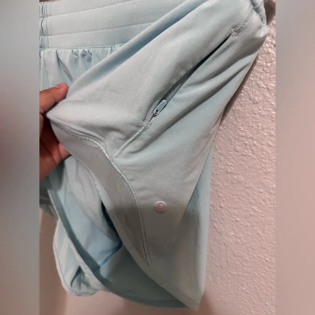 Lululemon Hotty Hot Short II *Long 4"
Sea Frost Women's  Blue new without tags - Image 6