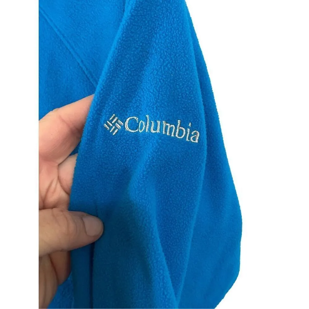 Columbia Half Zip Pullover Fleece Top Blue Activewear Womens Small S‎ - Image 3