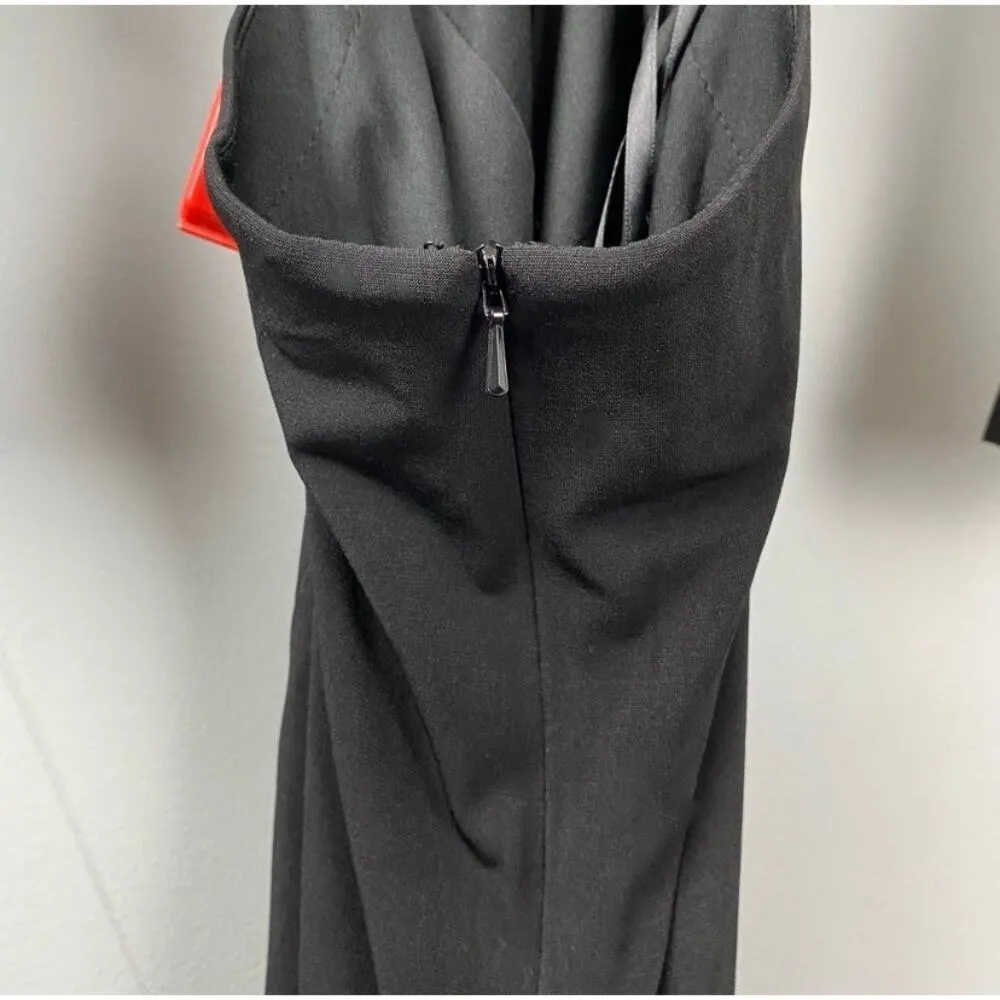 Mac Duggal Black Long Sleeve Puff Shoulder Cut Out Gown Size 0 $398 67944 Flirty - Image 12