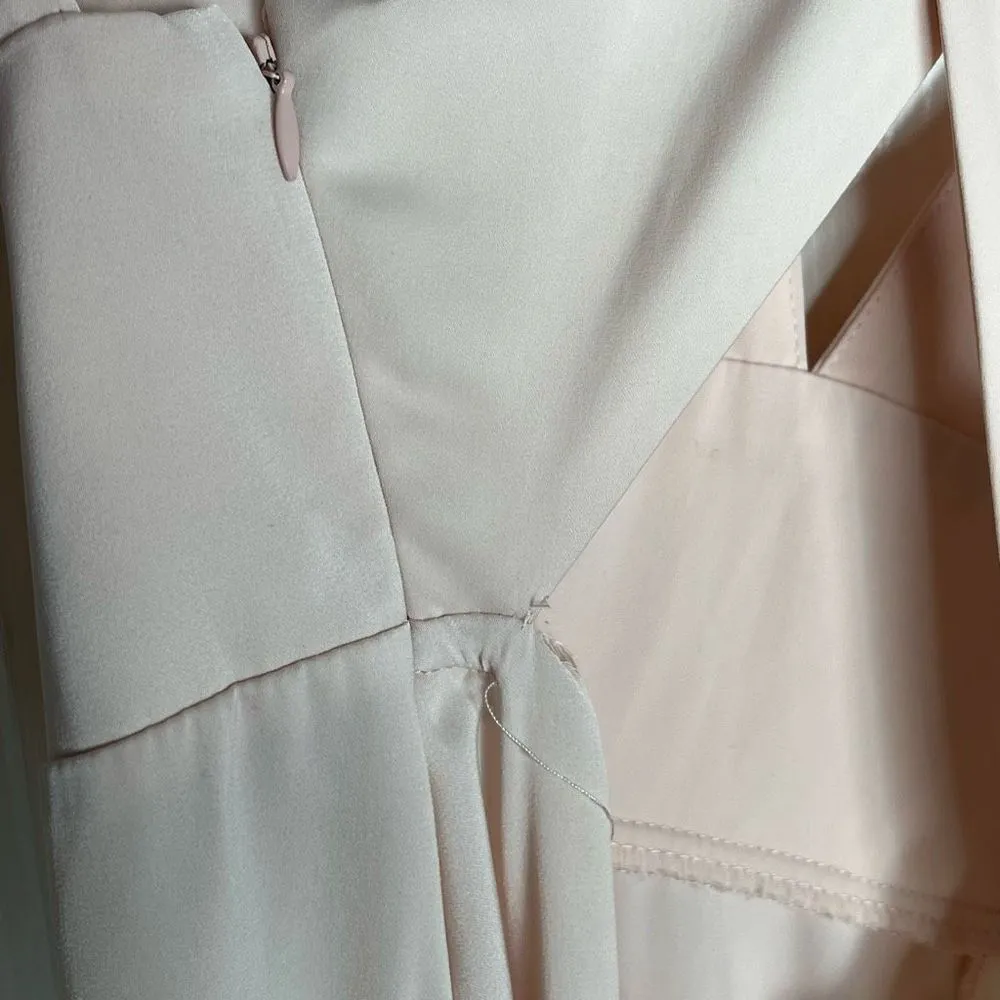 Forever 21 Sz M Pink Blush Sleeveless Maxi Dress Cross Back - Image 11