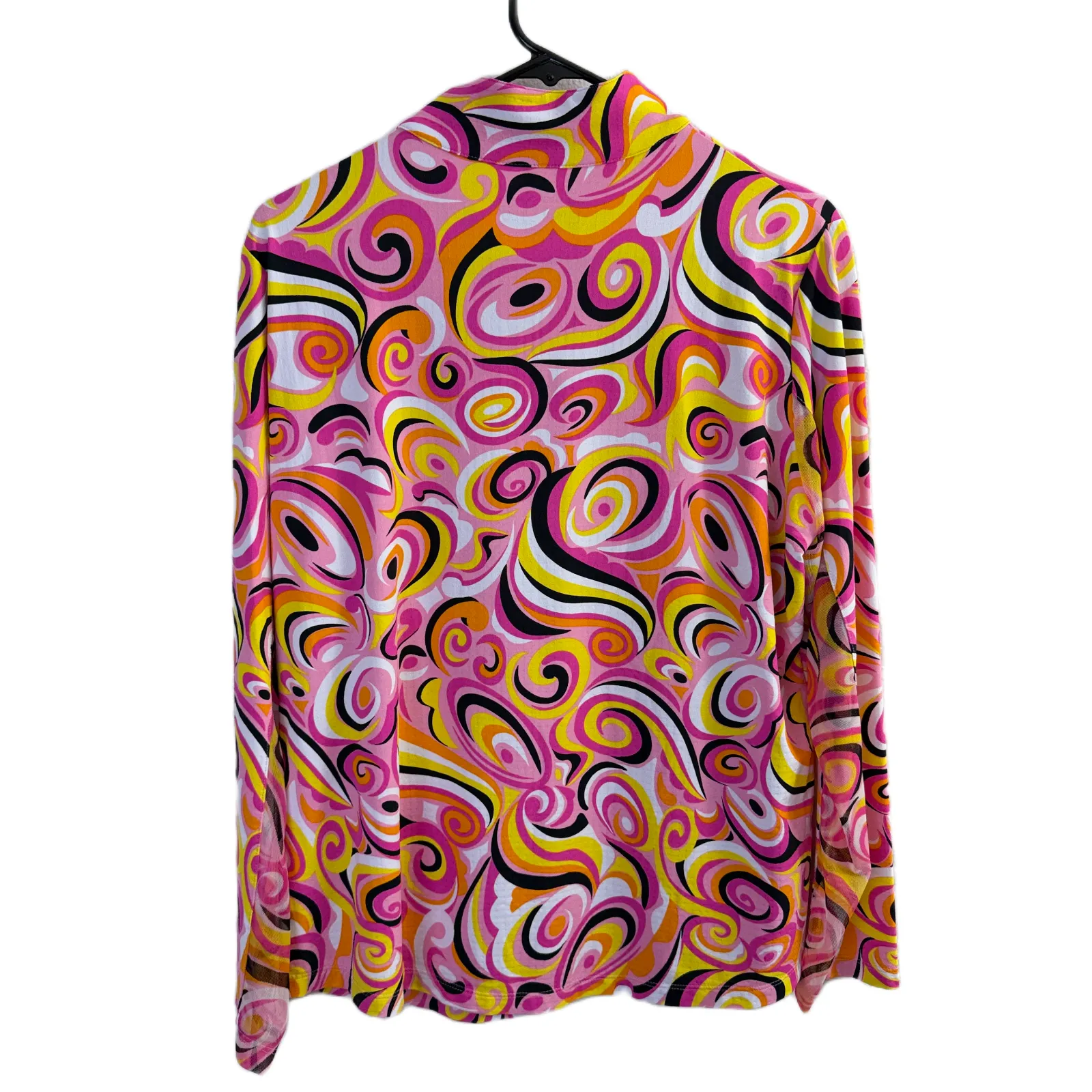 Ibkul Womens Long Sleeve Sun Shirt Womens XL Pink 1/4 Zip Golf Outdoor Hiking UV - Image 7