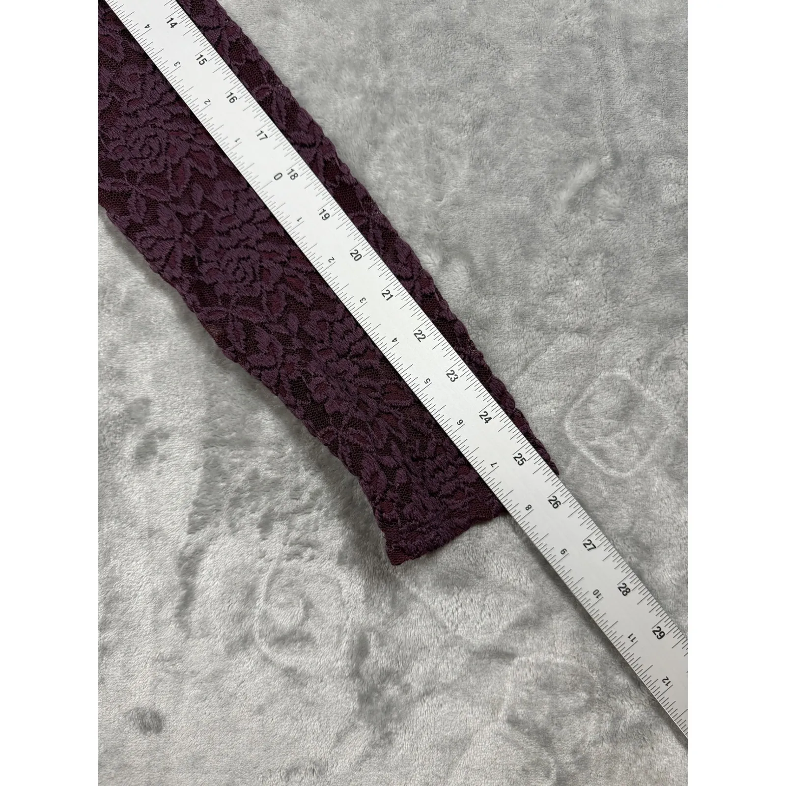 Abercrombie & Fitch Lace Top‎ Square Neck Long Sleeve Sweetheart Purple S - Image 10