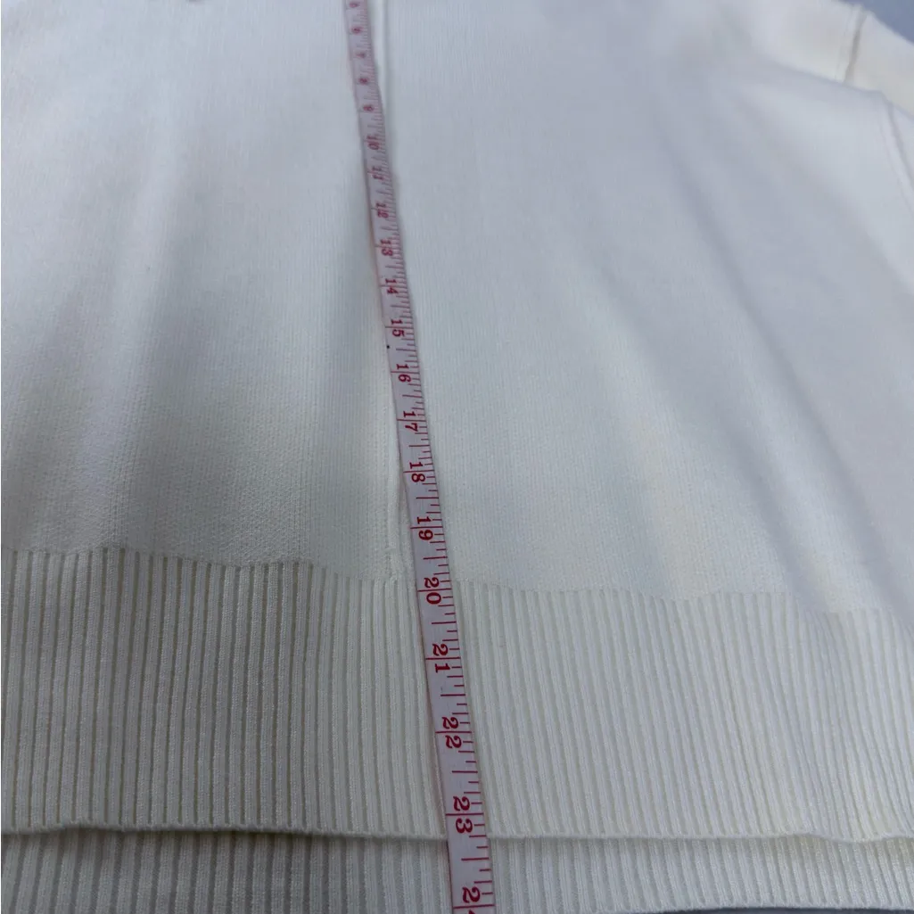 Zara Off-White Crew Neck Sweater - Image 11