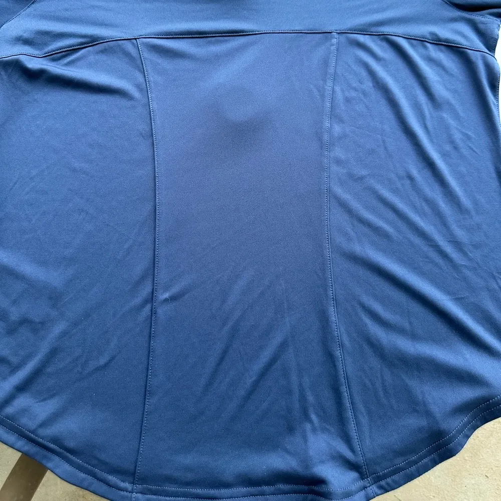 Puma Shine Lightweight Quarter Zip Long Sleeve Pull Over in Navy Blue Size Large - Image 11