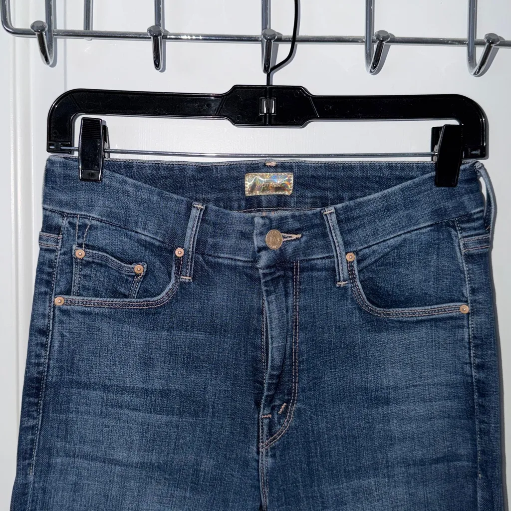 MOTHER The Looker Ankle Fray in Girl Crush Blue Size 26 - Image 5