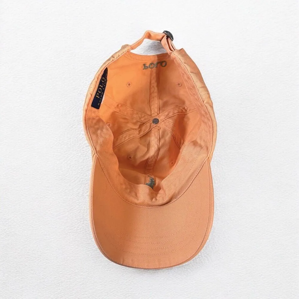Polo Ralph Lauren The Iconic Cotton Chino Logo Ball Cap Peach OS - Image 3