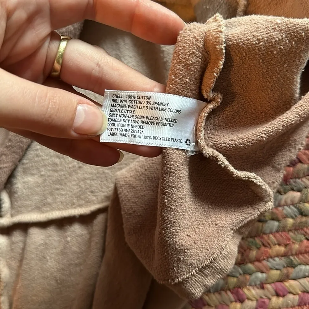 WILD FABLE CREAM BROWN TIERED MOCK NECK OMBRE SWEATER DRESS - Image 4