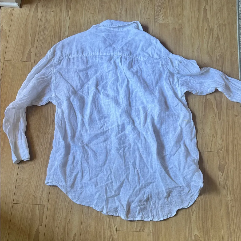 Vitamin A White Linen Top - Image 4