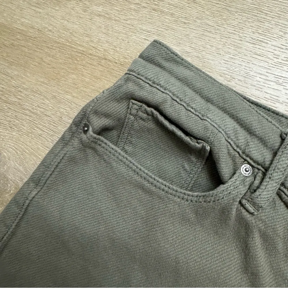 Hudson Wide Leg Olive Jeans - Image 4