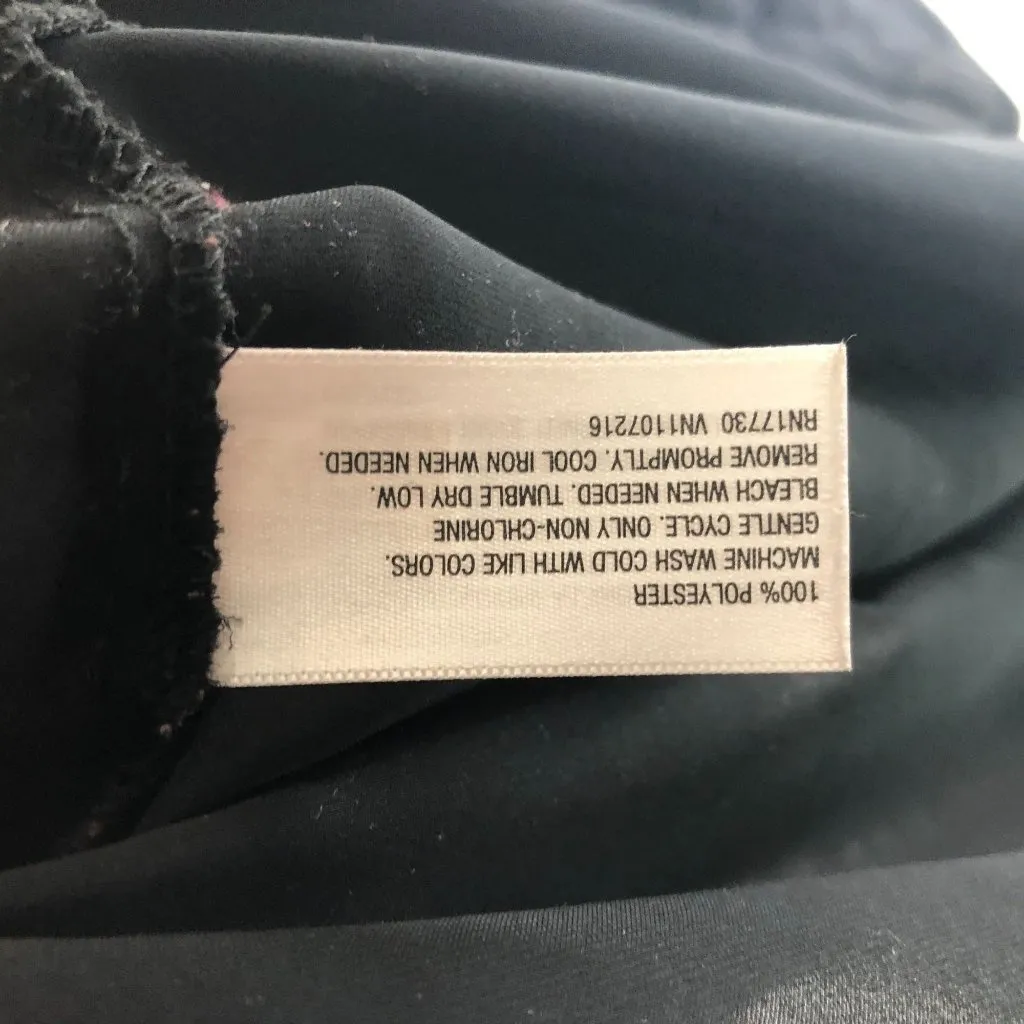 Mossimo Womens Tunic Top High Neck Long Sleeve 1/4 Zip Black XS - Image 5