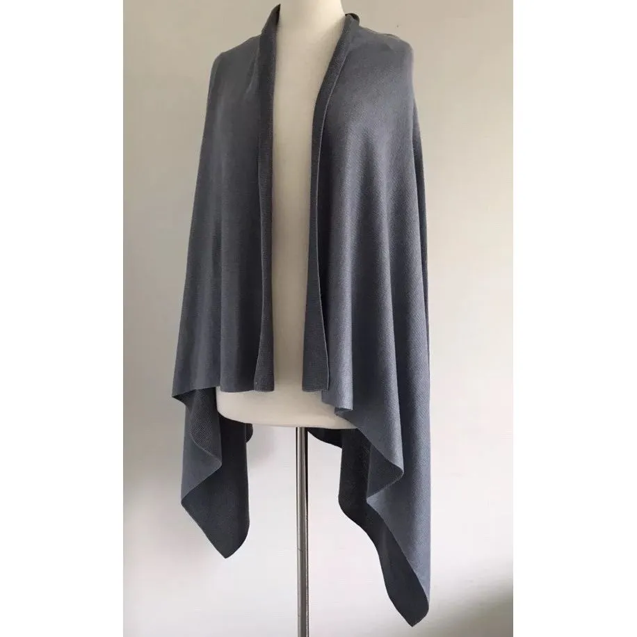 LULULEMON OPEN FRONT LONG SLEEVE KNIT ASYMMETRICAL HEM SWEATER SIZE‎ M/L Gray Size M - Image 3