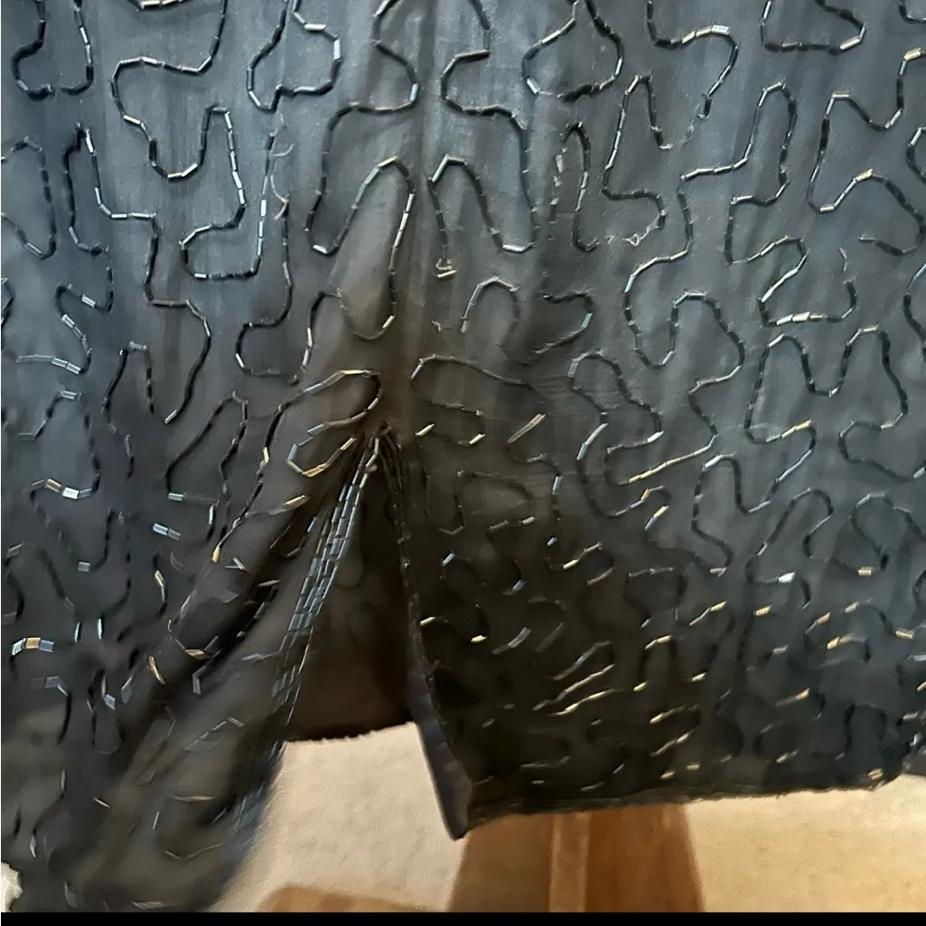 Vintage 80s/90s
Stenay Silk Beaded Sequin Party Dress |
Size 8 Gold - Image 8