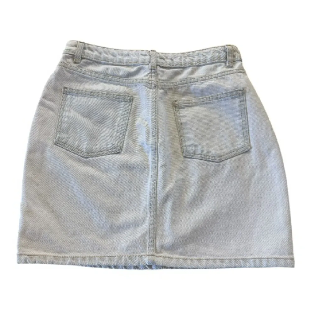 American Apparel Light Wash Denim Skirt Size Large Made in USA 100% Cotton - Image 2