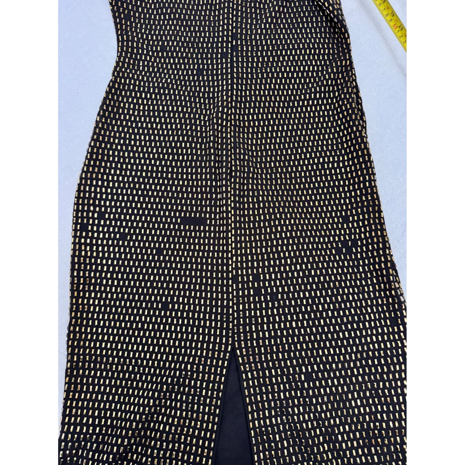 Aqua x Wicked Bodycon Dress Gold Studded Sleeveless Party Cocktail M‎ Black Size M - Image 10