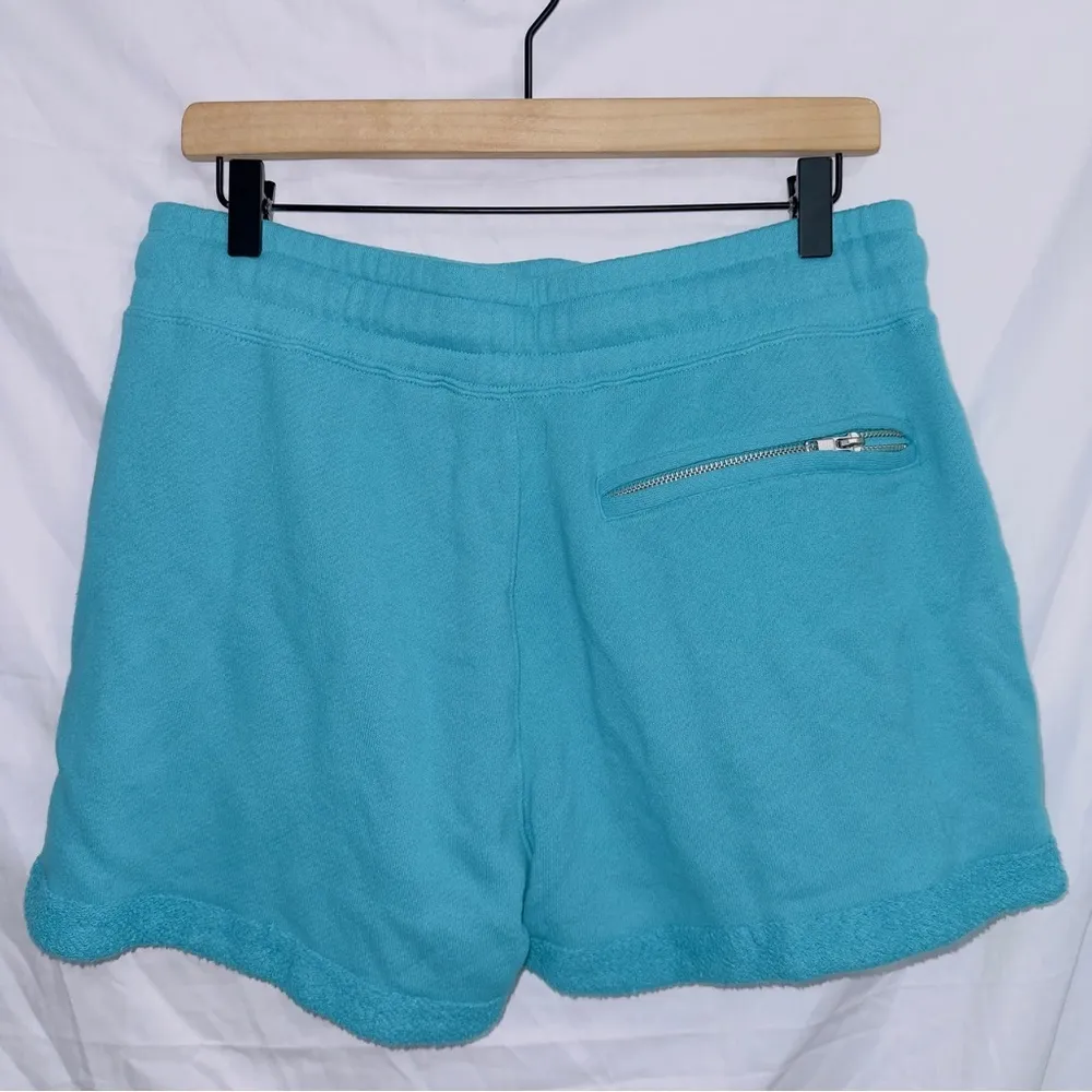 Bandier X Sincerely Jules Blue High Waisted Cotton Sweat Shorts size large - Image 5