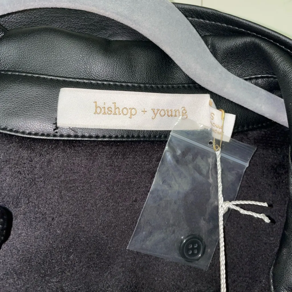 bishop + young Black Faux Leather Dress - Image 4