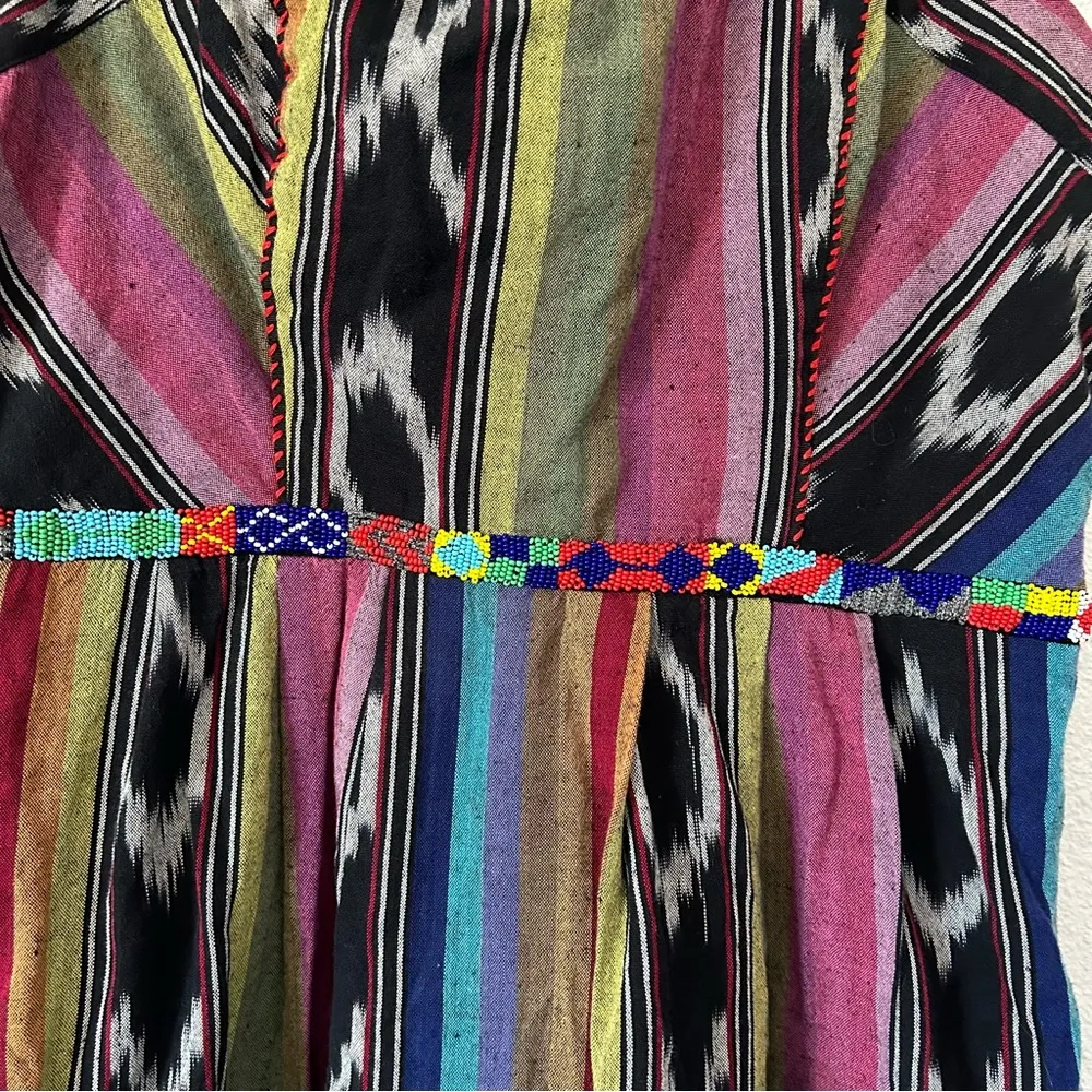 Anthropologie Edme & Esyllte pueblo ikat strapless dress sz 4 - Image 13