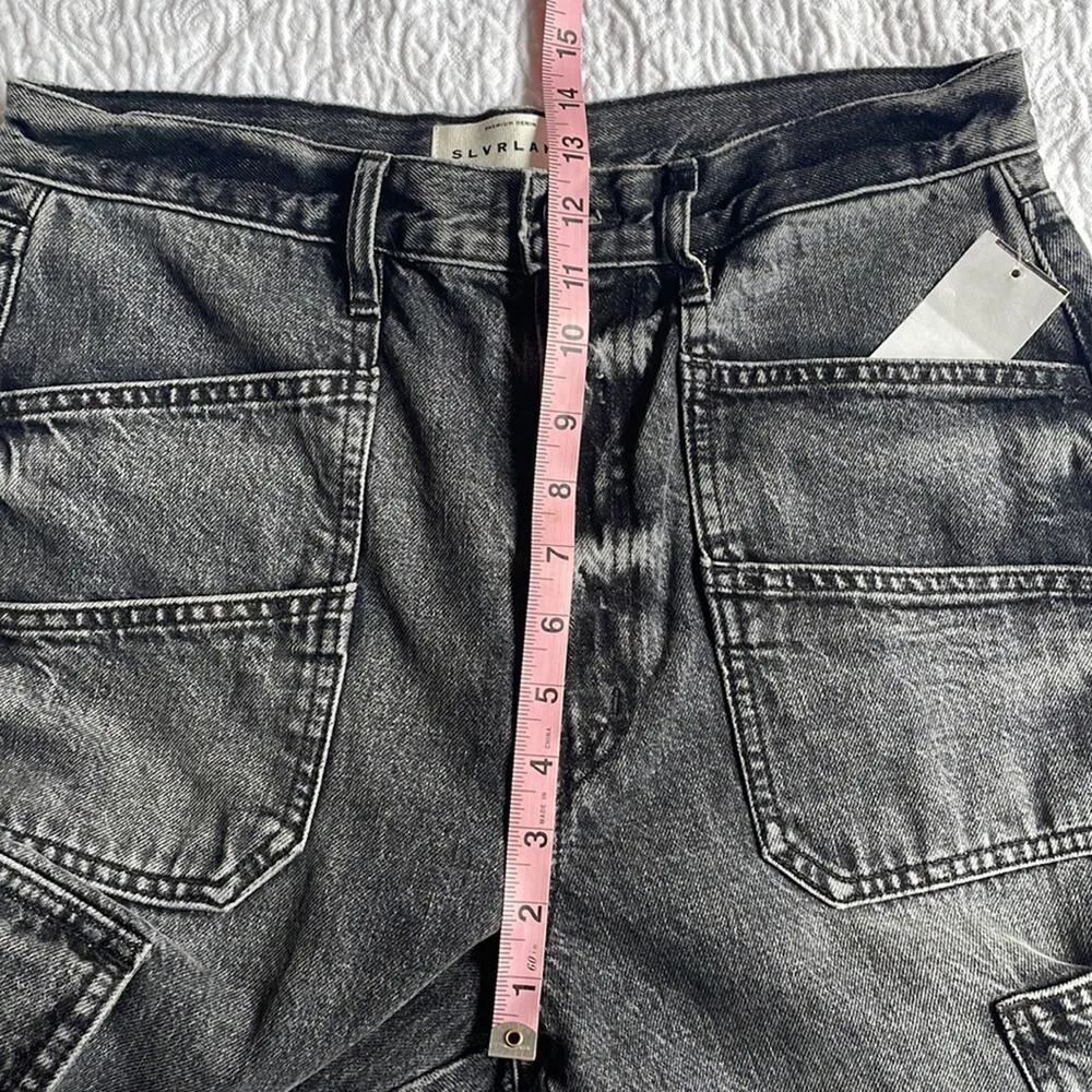 SLVRLAKE Cargo Straight Leg Jeans NEW NWT 30 Gray - Image 13