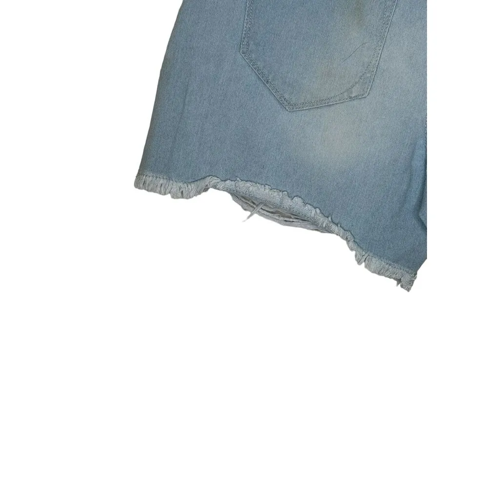Kenzie Women Jeans True Vintage Denim Shorts‎ Cut Off Ram Hem High Rise 2/26 NWT Blue Size 6 - Image 9