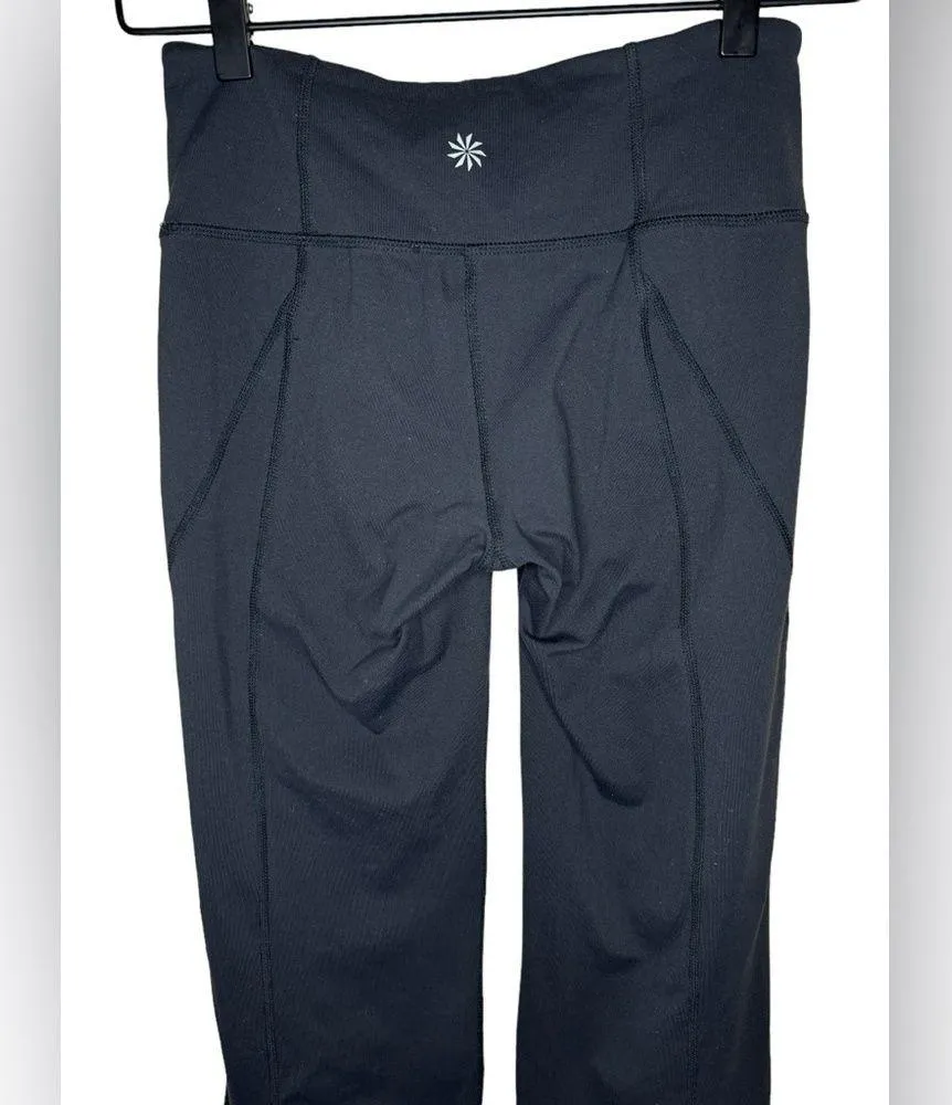 Athleta Revelation Flare Yoga Leggings Size XS Black - Image 6