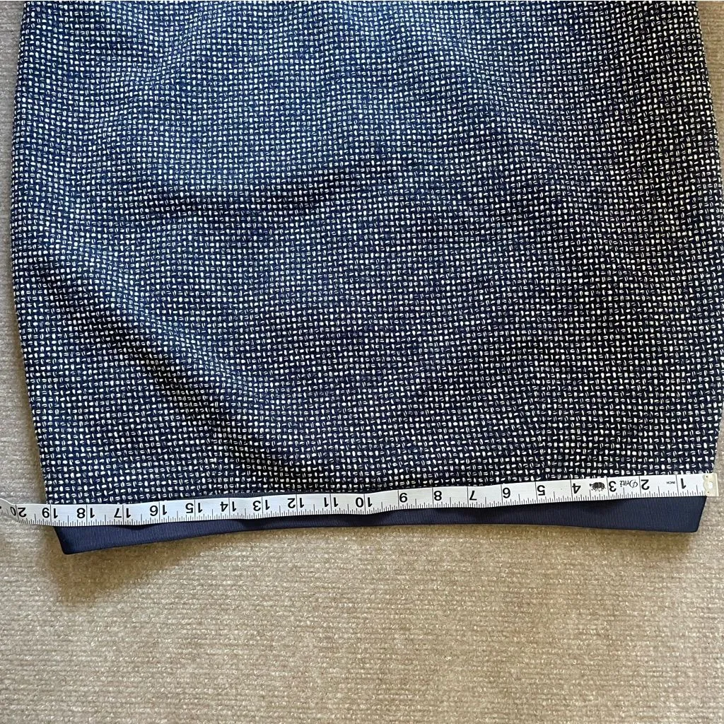 Boden NWT Navy Tweed Pencil Skirt 14R Classic Workwear Quiet‎ Luxury Black Size 14 - Image 8