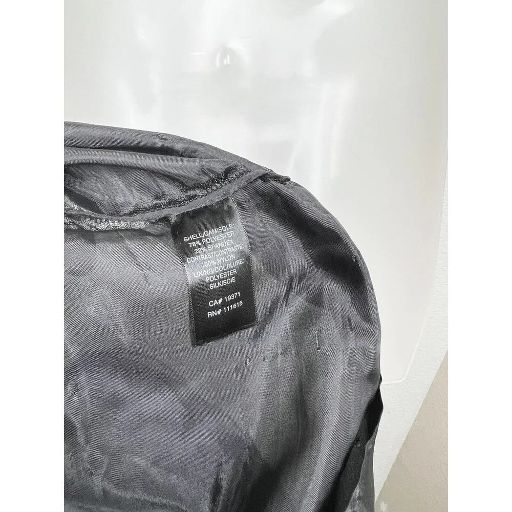 Robert Rodriguez Black Tulle Tiered Strapless Mini Dress Size 8 Corset - Image 5