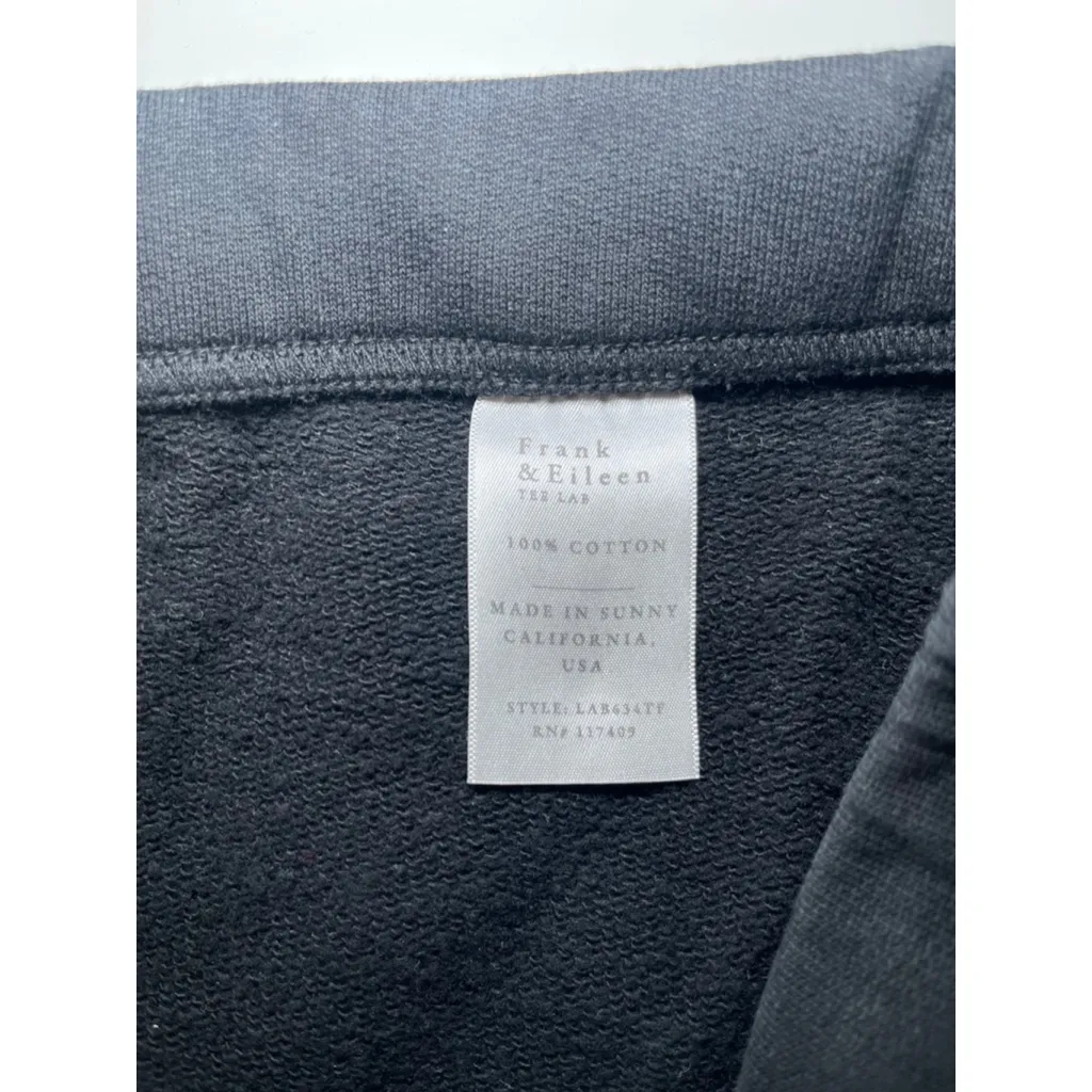 Frank&Eileen Catherine Favorite Cropped Wide-Leg Sweatpant Black Women's Large - Image 8