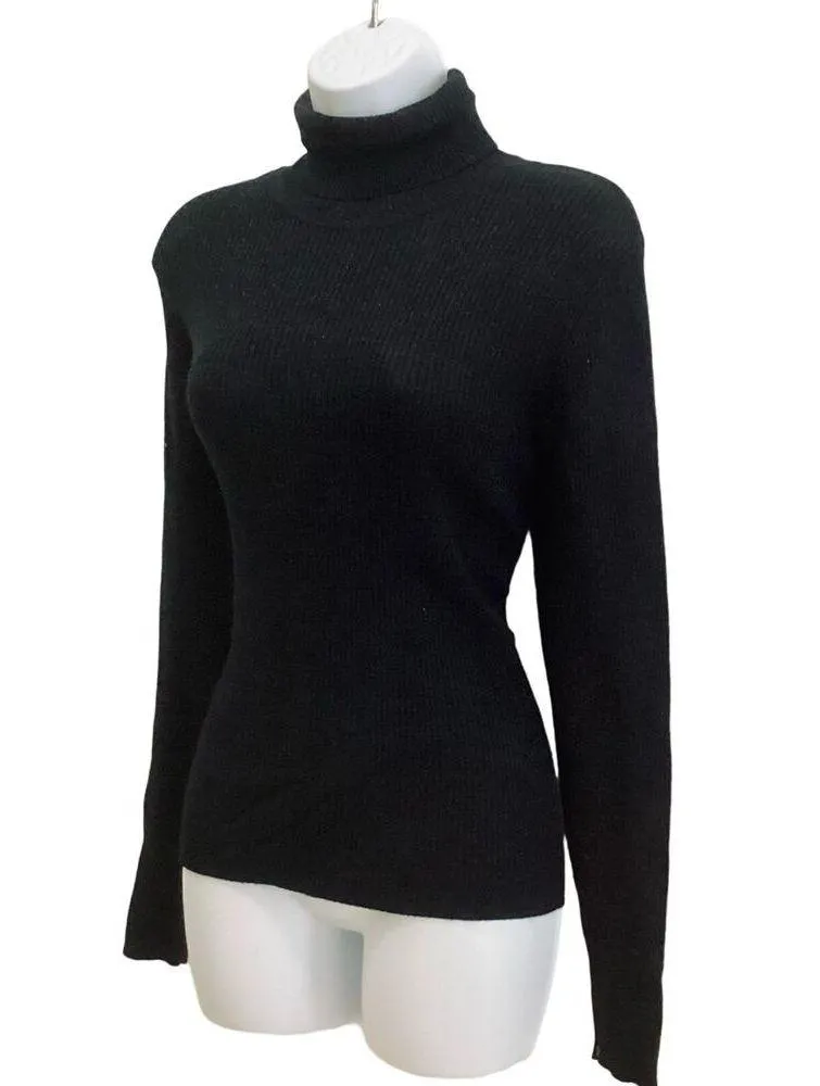 Worthington Ribbed Turtleneck Sweater with Glitter Accents - Image 2