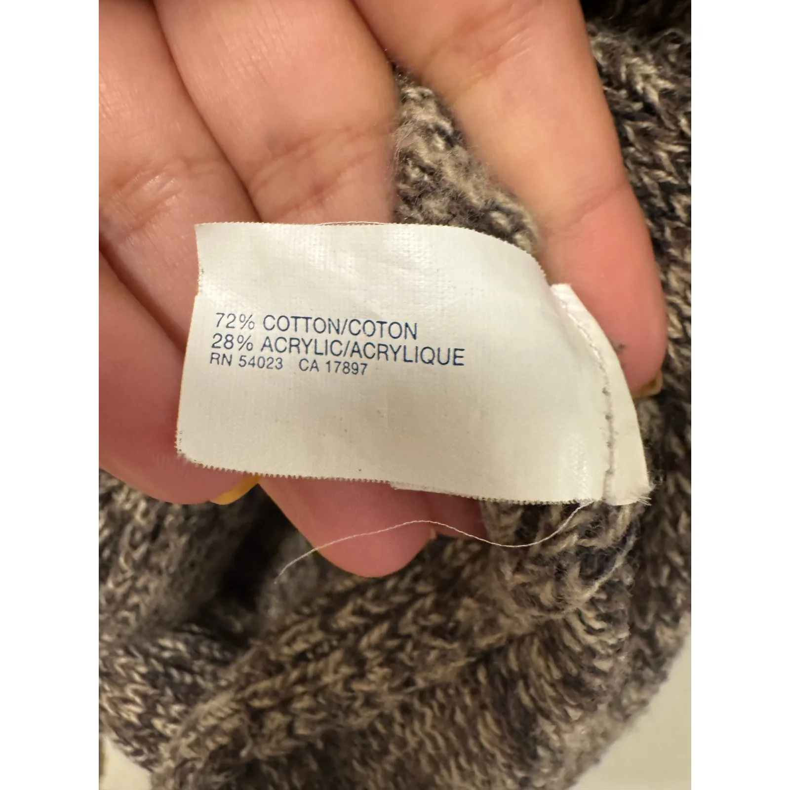 Gap XS Brown Marled Knit Sleeveless Belted Cardigan Sweater Wrap Vest Womens Y2K - Image 5