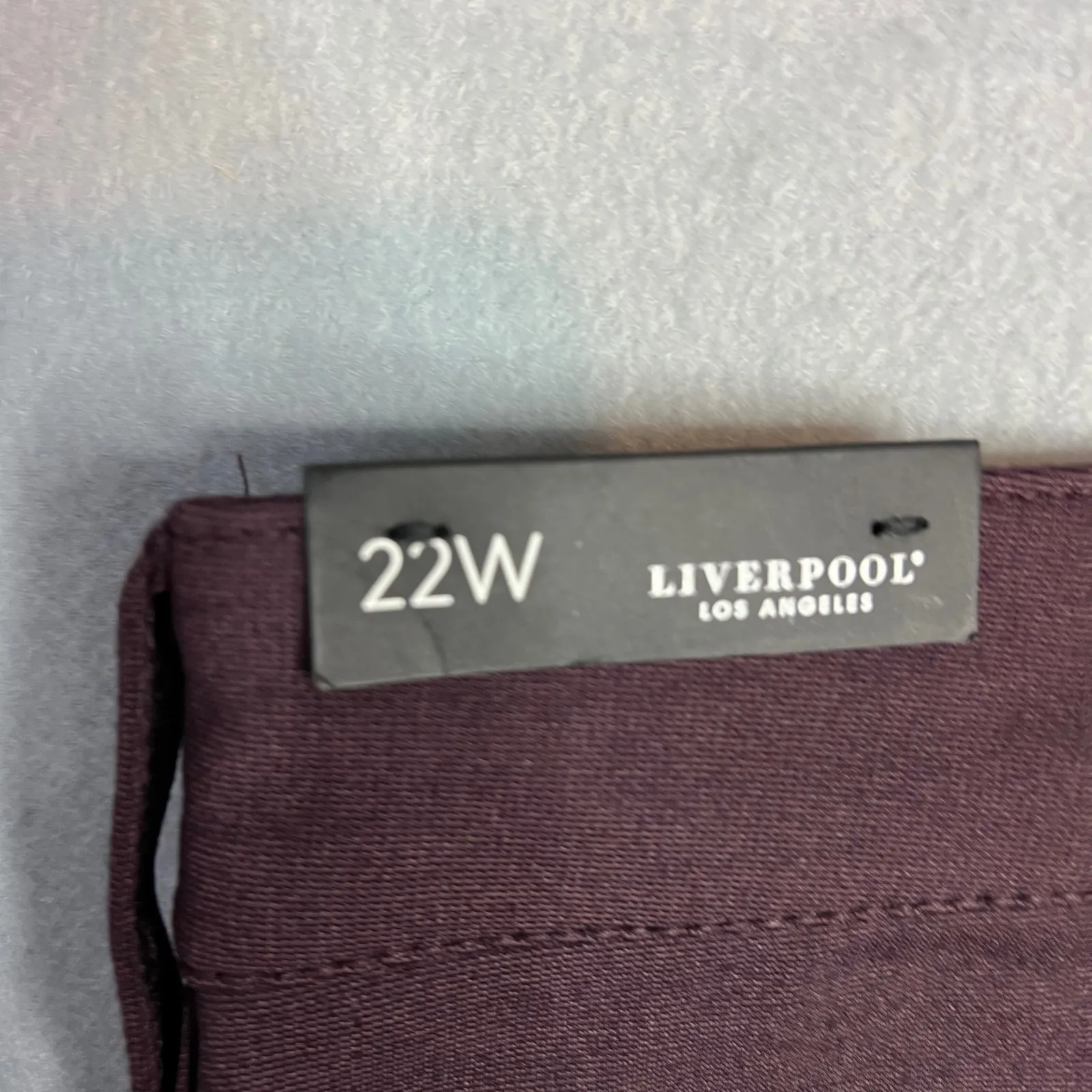 Liverpool Madonna Skinny Pants Plus Size 22W High Rise Aubergine Burgandy NWT Purple - Image 11
