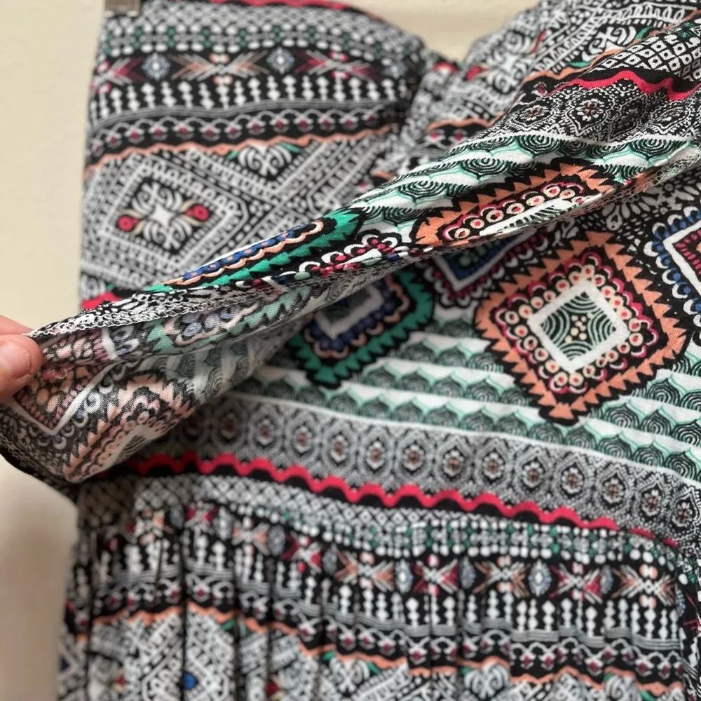 American Rag Women’s Colorful Sleeveless Bohemian Style Stretch Maxi Dress M - Image 4